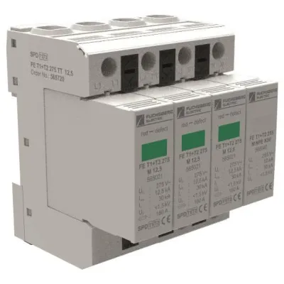 FUCHS Kombiableiter Typ 1+2 50 kA, 3+1-Schaltung 275 TT 12,5