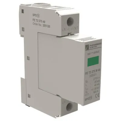 FUCHS Überspannungsableiter Typ 2 40 kA, 1+0-Schaltung FE T2 275 40