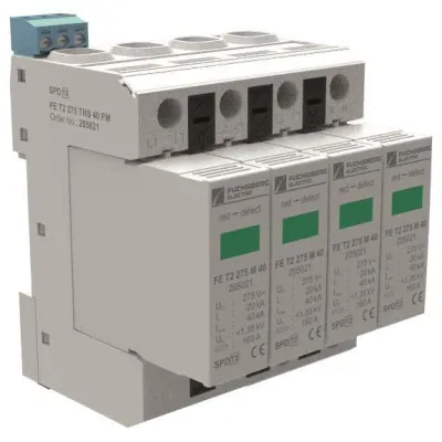 FUCHS Überspannungsableiter Typ 2 40 kA 4+0-Schaltung, 275 TNS 40 Fernmeldung