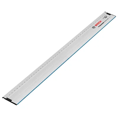 Bosch Führungsschiene FSN RA 32 1600 | 1.600 mm | Lochraster 32 mm | Aluminium | für Kreissägen & Fräsen | rutschfest