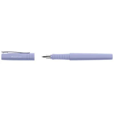 Faber-Castell Füller Poly Pen M 241004 | Füllfederhalter | Ergonomisch | Recycelt | Edelstahlfeder | Pale Iris