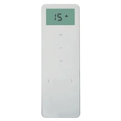 Kaiser Nienhaus Funk-Handsender Nivel 15 / 138300 | 15-Kanal-Funksender 433MHz | Touch | Glas Weiß | Alu-Rahmen