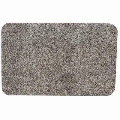 SIENA HOME Fußmatte Waterstop 735264 | Schmutzfangmatte | Baumwolle | rutschfest | 50x80 cm | waschbar | granit