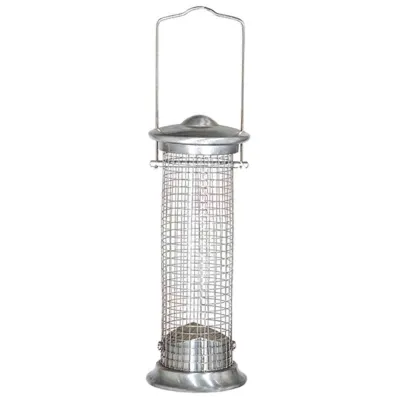 Siena Garden Futtersäule 283779 | Vogelfutterstation für Nüsse | 24 cm | Aluminium | für Wildvögel | eichhörnchensicher