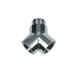 Gabelstück 2 x 1/2" Innengewinde 1 x 1/2" Außengewinde für Sanitäranwendungen