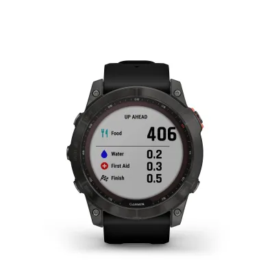 Garmin Smartwatch Fenix 7X Solar | GPS Multisport Uhr | 1,4" Touch | Herzfrequenz | 37 Tage Akku | Edelstahl | Schwarz
