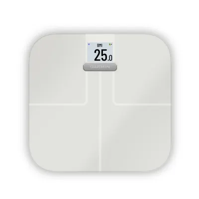 Garmin Körperanalysewaage Index S2 | Smart Scale | WLAN & Bluetooth | BMI & Körperfett | bis 181,4kg | Weiß