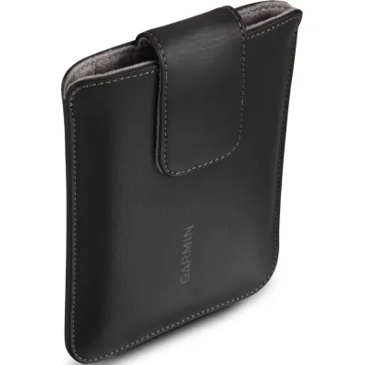 Garmin Schutztasche 010-12101-00 für nüvi 5" & 6" | Premiumtasche | Magnetverschluss | Leder | Schwarz