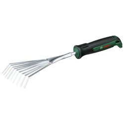 Garten Handfächerbesen Edelstahl (grün/schwarz, Breite 12cm)