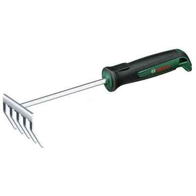 Bosch Handrechen 06008B5700 | Garten Kleinrechen | Arbeitsbreite 87 mm | ergonomisch | kompakt | grün/schwarz