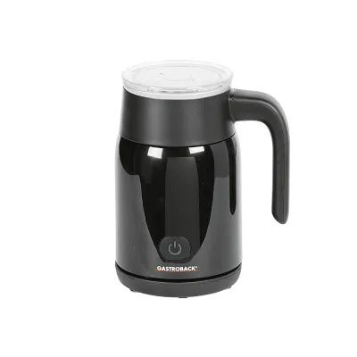 Gastroback Milchaufschäumer 42326 | Latte Magic | 350 ml | Heiz- & Kühlfunktion | Schwarz