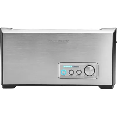GASTROBACK Toaster 4-Scheiben Pro 4S 42398 | Edelstahl | 1500W | breite Schlitze | Brötchenaufsatz