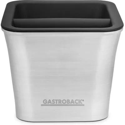 GASTROBACK Ausklopfbehälter | Barista Coffee Box 1,5L | Edelstahl | rutschfest | spülmaschinengeeignet