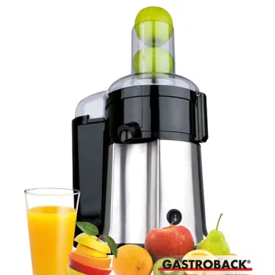 Gastroback Entsafter 40117 Vital Juicer Pro | 700W | Edelstahl | XL Einfüllschacht | Silber