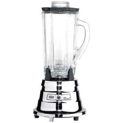 Gastroback Standmixer 40110 Classic Bar Blender | 350W | Glasbehälter 1,5L | Icecrush-Funktion | Metallgehäuse chrom
