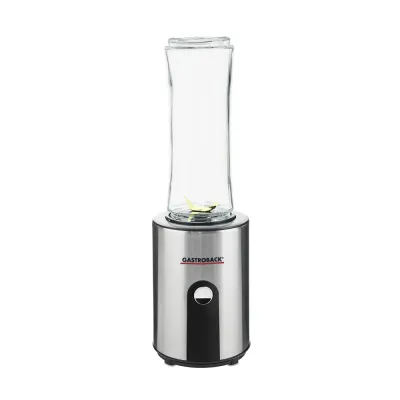 Gastroback Smoothie-Maker 41033 | 600 ml Tritan-Mixbehälter | 300 W | Edelstahlmesser titanbeschichtet | To Go Becher