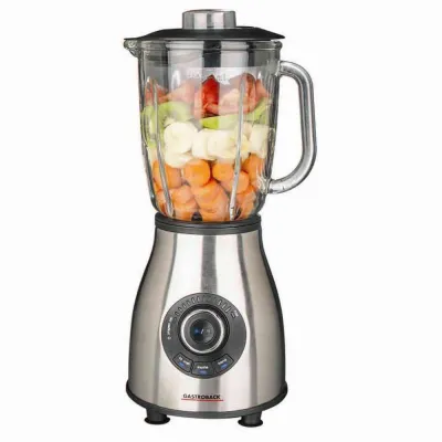 Gastroback Standmixer Vital Mixer Pro 40986 | 1000W | 1,75l Glasbehälter | 3 Programme | Edelstahlmesser | silber