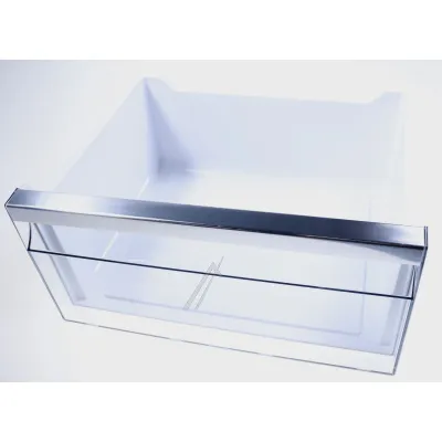 Gefrierfachschublade für Kühlschrank Vestel 42288118 Griff weiß/grau