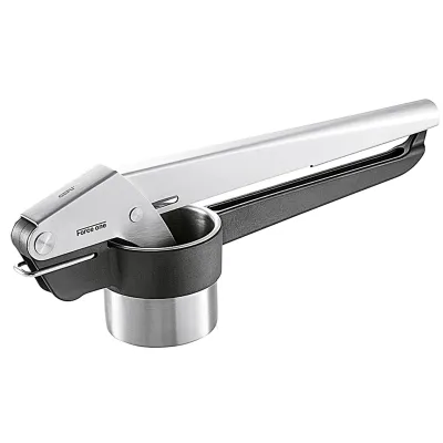 GEFU Spätzle-/Kartoffelpresse Force One | Edelstahl | 2 Lochscheiben 2/3 mm | spülmaschinengeeignet | 37 cm