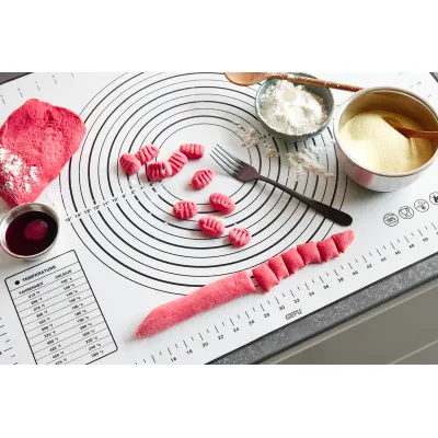 GEFU Back- und Arbeitsmatte PAD | Silikon & Glasfaser | 70x50 cm | Antihaft | Skala | spülmaschinen- & backofengeeignet