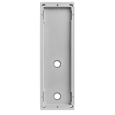 Grothe Aufputzgehäuse AP 1168/314 | Türstation Gehäuse für 4 Module | Aluminium | 125x395x35 mm | silber