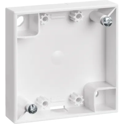 Berker Aufbaugehäuse 1-fach 911522529 | Integro Flow/Pure | flach | Kunststoff | IP20 | polarweiß glänzend