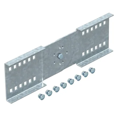 OBO Bettermann Gelenkverbinder WRGV 110 FT 6091334 | Schraubverbinder Weitspann-Kabelleiter 110x380 mm | Stahl verzinkt