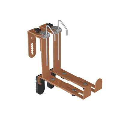 Geli Blumenkastenhalter Typ U 39 816 000 06 | Edelstahl | 3-fach verstellbar | 2er Set | bis 50 kg Tragkraft