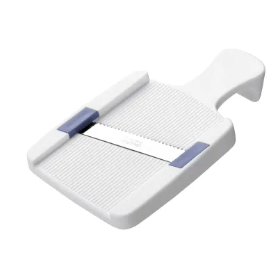 ROTHO Gemüsehobel Basic 10002172_01030409 | Edelstahl-Klinge | 18,5x10,5x3 cm | Kunststoff/Metall | Blau