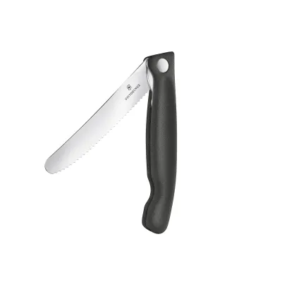 Gemüsemesser Well. faltb.schw