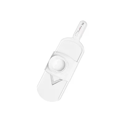 WESTMARK V-Hobel Gemüseschneider | stufenlos verstellbar 1–3 mm | Edelstahl/Kunststoff | spülmaschinengeeignet | weiß