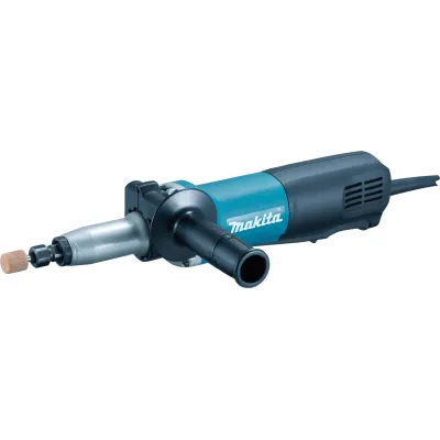 Makita Geradschleifer GD0801C | 750 Watt | 230V | 7000–29000 U/min | 6mm Spannzange | Sanftanlauf | Seitengriff