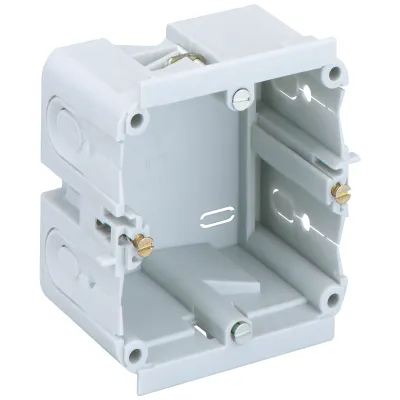Spelsberg Kanaleinbaudose KD 1 70/47 F1 gr | 1-fach | mit Tragering | Frontbefestigung | 400V AC | Kunststoff | grau