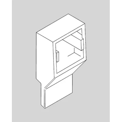 GGK Geräteträger 4003 | 1-fach für Sockelleistenkanal | SL/SLT-GT | 20x70 mm | Kunststoff | IP30 | Buche