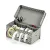 Bild: ZELLER PRESENT Geschenkbandbox 14664 | Organizer für bis zu 5 Geschenkbandrollen | 29x15x12 cm | Polyester | Grau