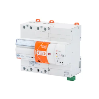 GEWISS FI-Schutzschalter GW90922 | 4-polig | 40A | 30mA | 400V | Typ A (IR) | RESTART Pro | DIN-Schiene | IP20