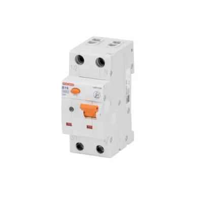 GEWISS Brandschutzschalter AFDD GW91906 | 2-polig 10A B-Charakteristik | 230V | RCBO | 6kA | 2TE | Fehlerstrom IP20