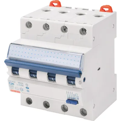 Gewiss FI/LS-Schalter GW95167 MDC60 | RCBO 4-polig | B16A | 30mA Typ A | 6kA | 400V | 4TE | IP20 | AC