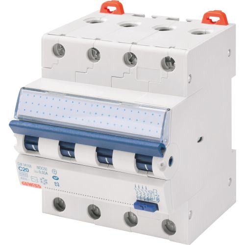 Bild: GEWISS GW95170 FI/LS-Schutzschalter B32 Energy 4p 0,03A A 4TE 4p