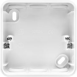 Gewiss GW95928 Aufputz-Gehäuse 1-fach weiß glänzend für FI-Steckdose GW95924