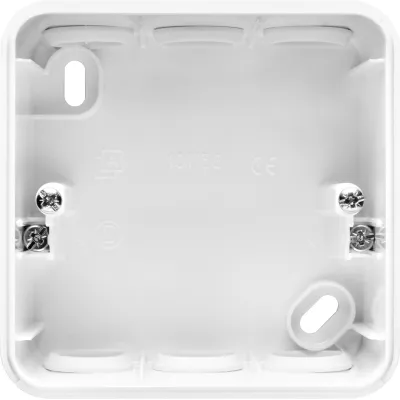 Gewiss GW95928 Aufputz-Gehäuse 1-fach weiß glänzend für FI-Steckdose GW95924