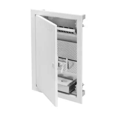 GEWISS Multimediaverteiler Unterputz GW40173N | 3x12TE | Stahlblech | Tür mit Ausschnitt | IP40 | grau | RAL 9003