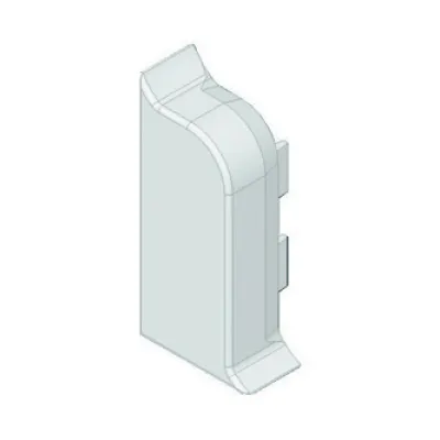 Gewiss Endstück links NP42131 | Sockelleistenkanal 50x20 mm | Kunststoff | RAL9001 weiß | IP40 | Übergangsstück