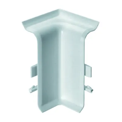 GEWISS Inneneck Sockelleistenkanal NP42090 | 20x70 mm | Kunststoff | 90° | mit Teppichleiste | IP40 | weiß RAL9010