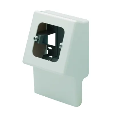 Gewiss Geräteträger NP42814 | 1-fach | Sockelleistenkanal 20x50 mm | weiß RAL9010 | Kunststoff | vertikal | flach