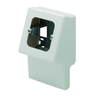 GEWISS Geräteträger NP42820 | Sockelleistenkanal 70x20 mm | 1-fach | Kunststoff | weiß RAL9010
