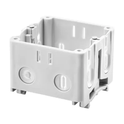 GEWISS Uni-Gerätedose NP50304 | 1-fach Einbaudose für Brüstungskanal | Bodenbefestigung | 60 mm | Kunststoff | rot