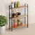 Bild: Metaltex Gewürzregal York Lava 350803000 | 3 Etagen | Akazienholz & Metall | rutschfest | 34x8x38 cm | schwarz/natur