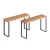 Bild: Metaltex Gewürzregal York Lava 350811000 | 2er-Set | 1 Etage | Akazienholz & Metall | 27x8x16 cm | schwarz/natur