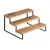 Bild: Metaltex Gewürztreppe York Lava 350806000 | 3 Etagen Akazienholz | Metallfüße Touch-Therm | Schwarz/Natur | 27x23x13 cm